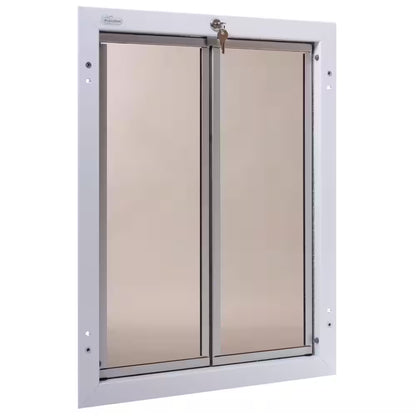 16 In. X 23.75 In. Chew Proof Xlarge White Door Mount Dog Door