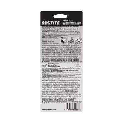 Power Grab Ultimate Instant Grab 2.7 Oz. SMP Construction Adhesive Crystal Clear Tube