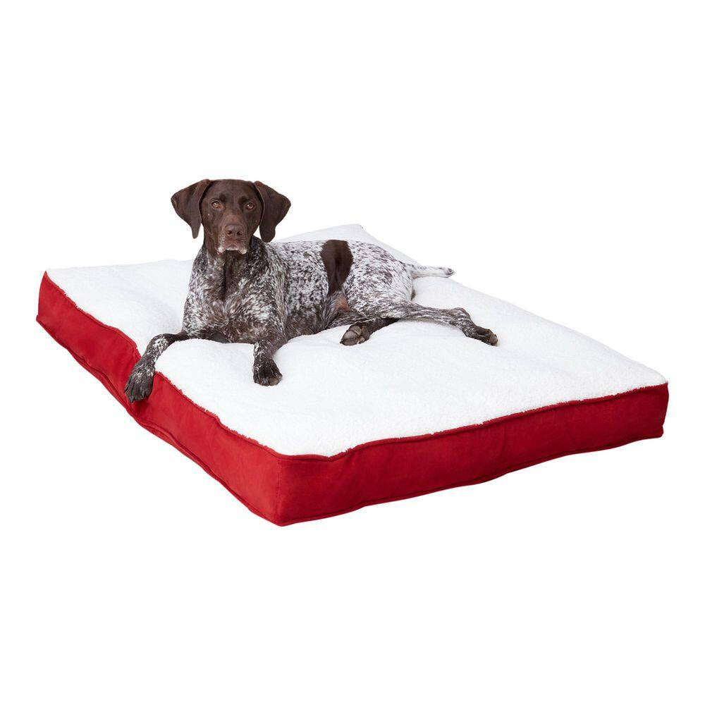 Daisy Deluxe Large Crimson Orthopedic Pet Bed