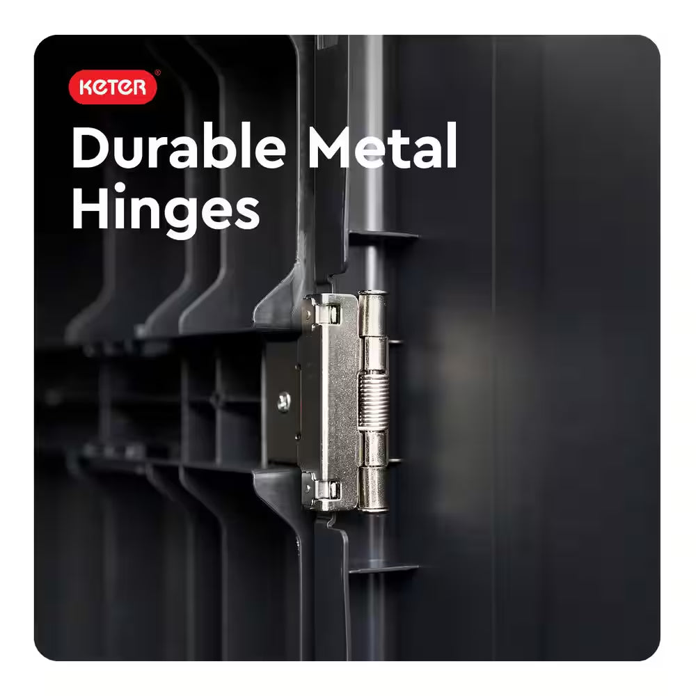 Premium One 35 In. W X 71.7 In. H. X 18.5 In. D 5-Shelf Resin Freestanding Cabinet in Black