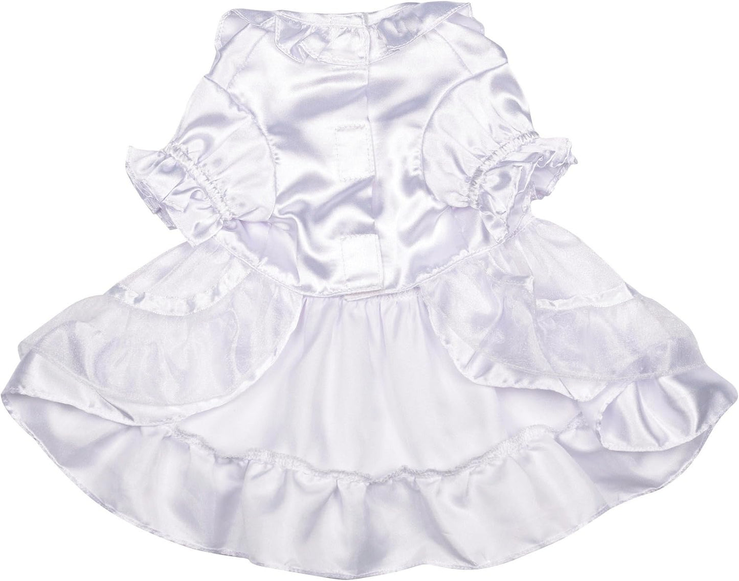 Polyester Yappily Ever after Dog Wedding Dress, X-Small, 10-Inch, White