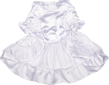 Polyester Yappily Ever after Dog Wedding Dress, X-Small, 10-Inch, White