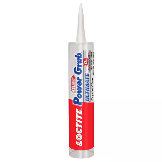 Power Grab Ultimate Instant Grab 9 Oz. SMP Construction Adhesive Crystal Clear Cartridge