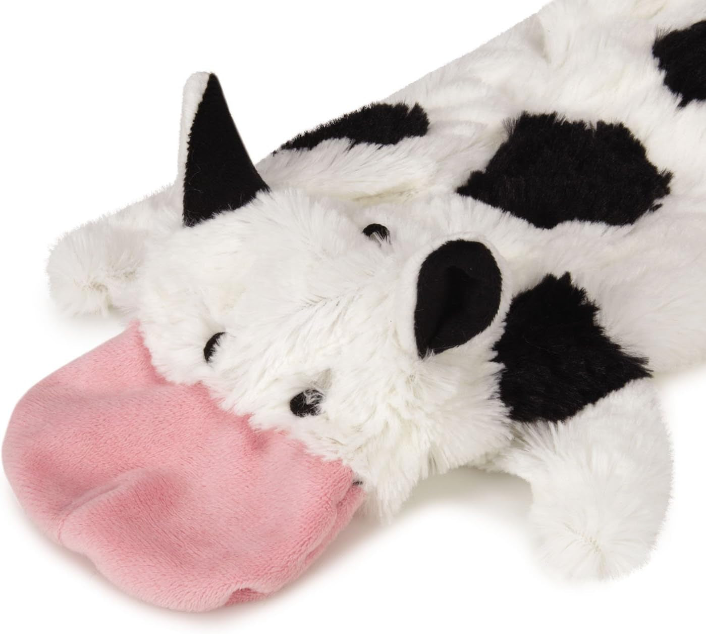 US5460 14 14 Farm Friend Unstuffies Dog Squeak Toy, Small Cow