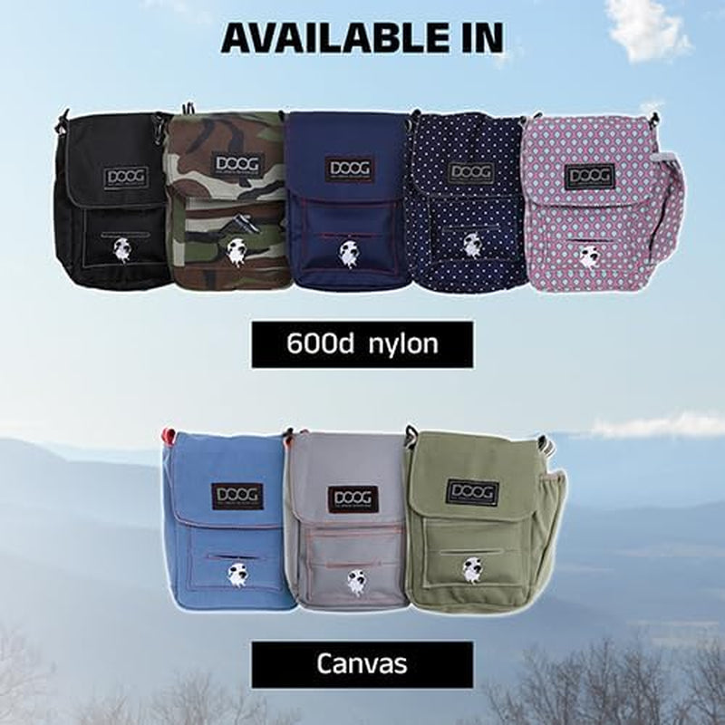 Walkie Bag - Adjustable Dog Treat Pouch Shoulder Bag with Poo Bag & Water Bottle Compartments - Comfort Fit for Everyday Use
