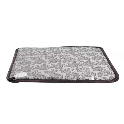 17.7 In. X 17.7 In. Pet Heating Pad Small Dog Cat Bed Electric Heating Mat Waterproof Adjustable Warming Blanket