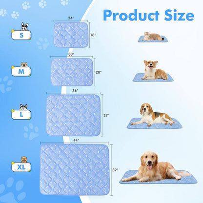 36 In. X 27 In. Waterproof Thicken Cooling Mat for Pets Dogs Cats