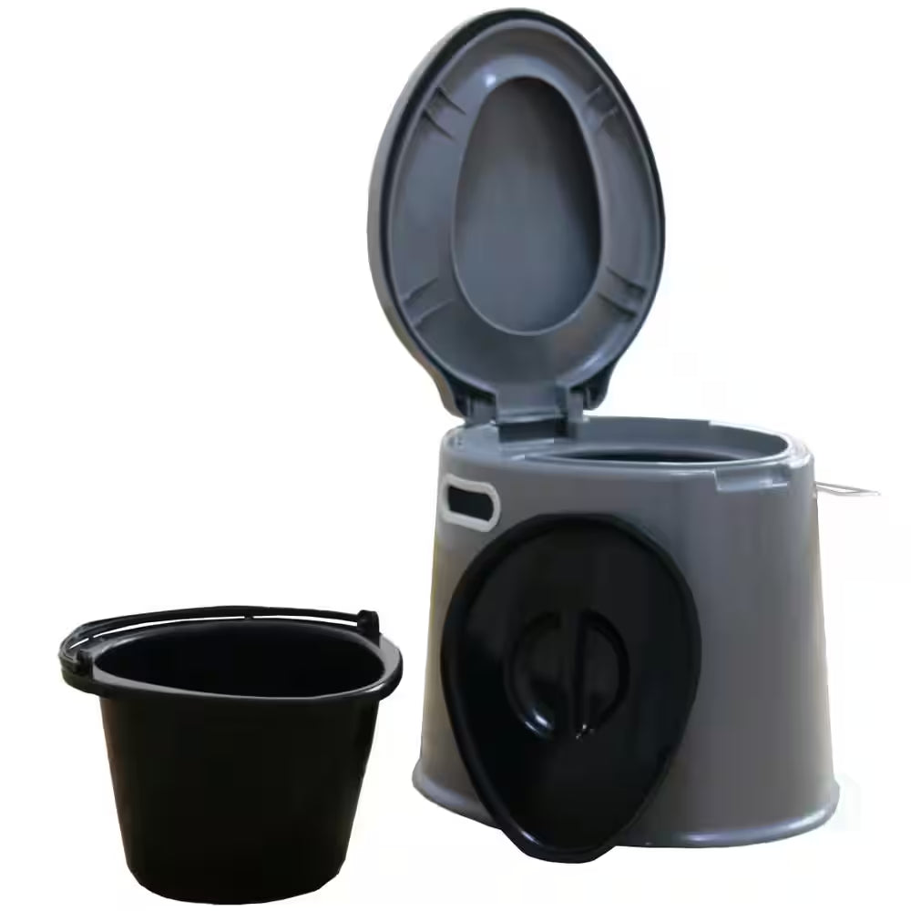 Portable Travel Toilet for Camping and Hiking, Non-Electric Waterless Toilet