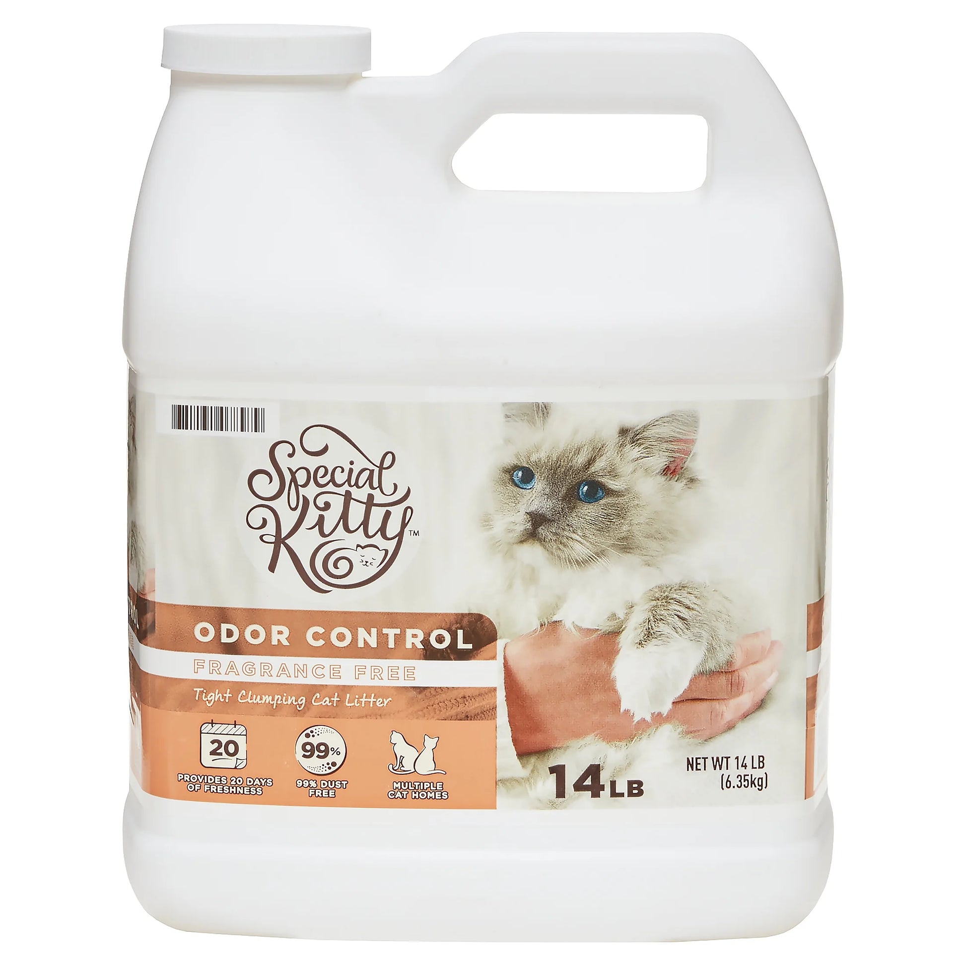 (3 Pack)  Scoopable Tight Clumping Cat Litter, Fragrance Free, 14 Lb.