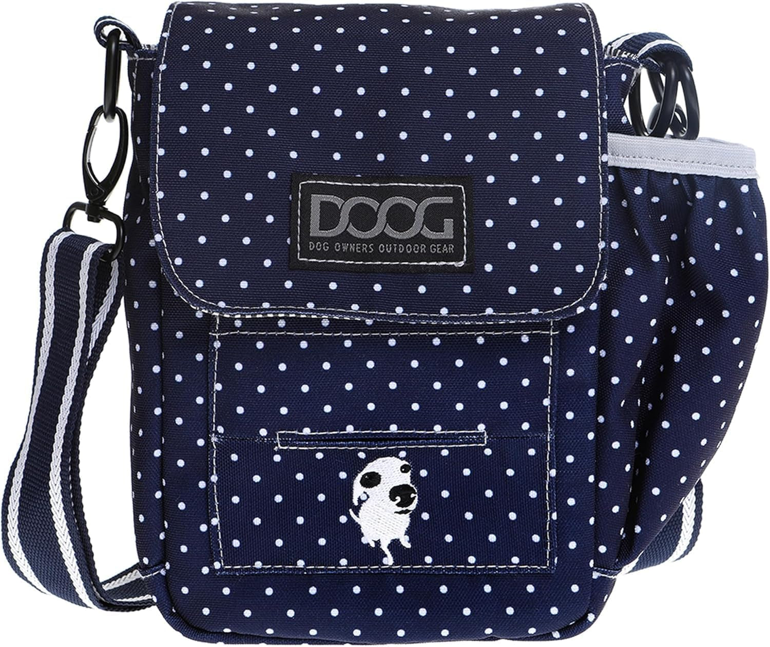 Walkie Bag - Adjustable Dog Treat Pouch Shoulder Bag with Poo Bag & Water Bottle Compartments - Comfort Fit for Everyday Use