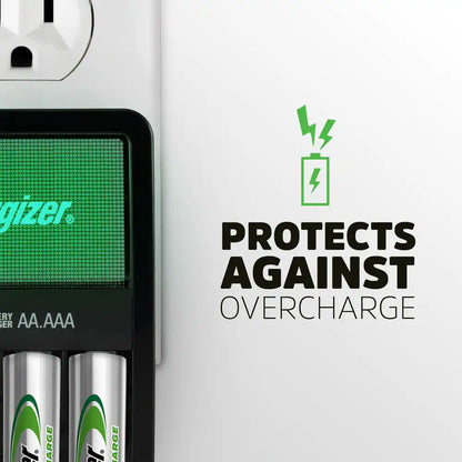 Recharge Value Charger for Nimh Rechargeable AA and AAA Batteries