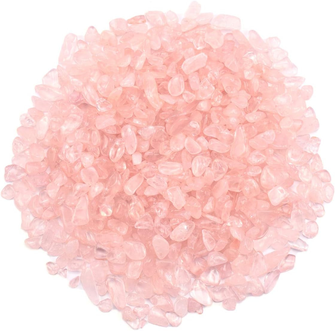 1 Lb/460G Natural Pink Quartz Crystal Stones Irregular Aquarium Pebbles Rock Sands for Turtle Tank/Succulent Plants/Vase Decoration (Fill 1 Cup)