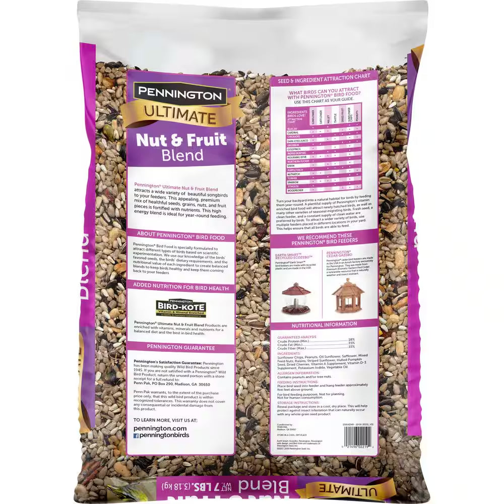 Ultimate 14 Lb. Nut and Fruit Bird Seed Food Blend