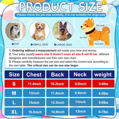 6 Pcs Dog Dresses Girls Dog Clothes Floral Cute Princess Bowknot Puppy Dresses Pet Cat Clothes Skirts Rosette Summer Outfits Apparel for Chihuahua Yorkies Female Small Cat Pets Kitten(S)