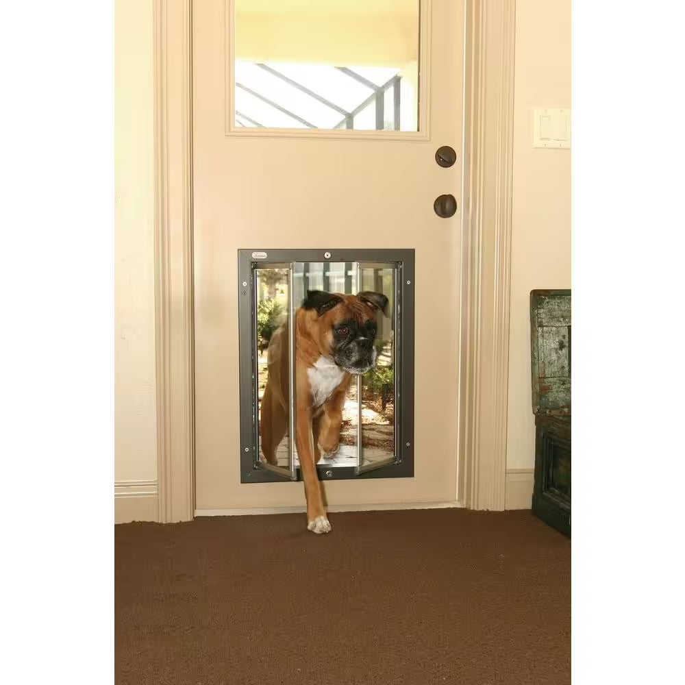 16 In. X 23.75 In. Chew Proof Xlarge White Door Mount Dog Door