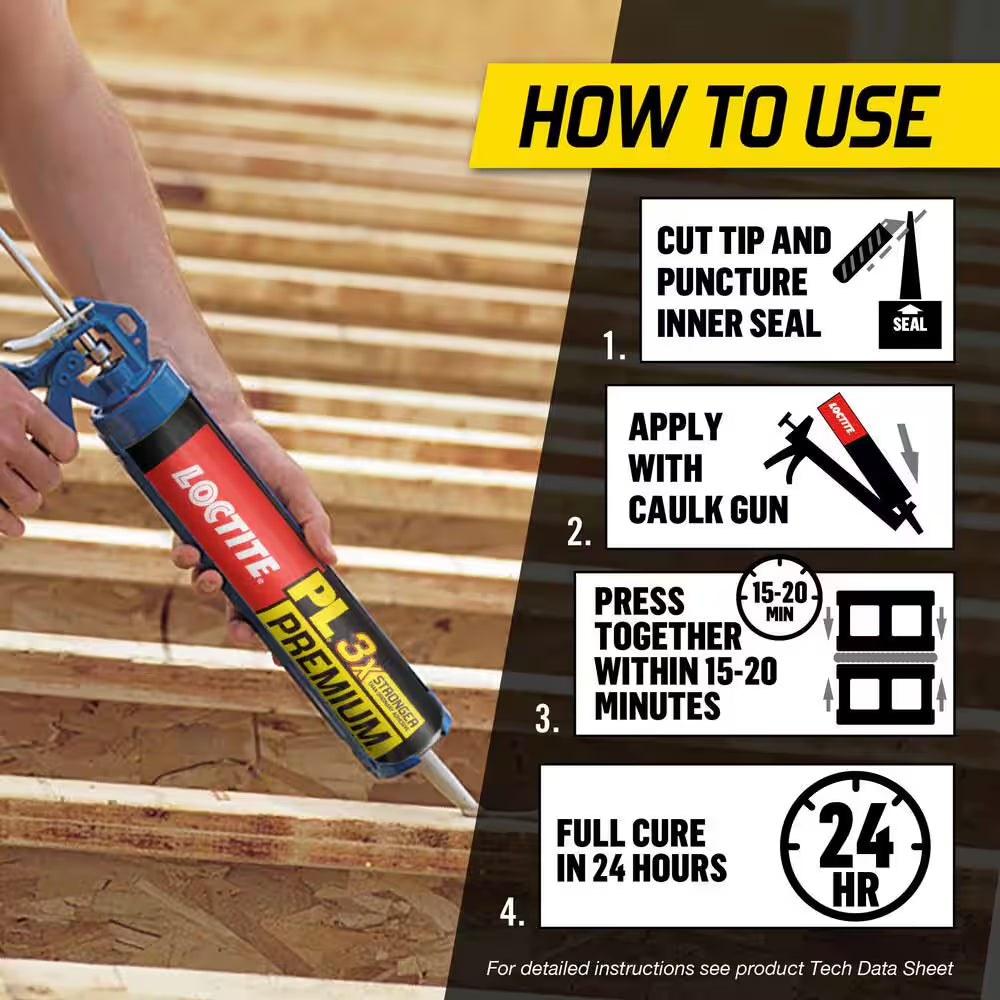 PL Premium 10 Oz. Polyurethane Construction Adhesive (2-Pack)