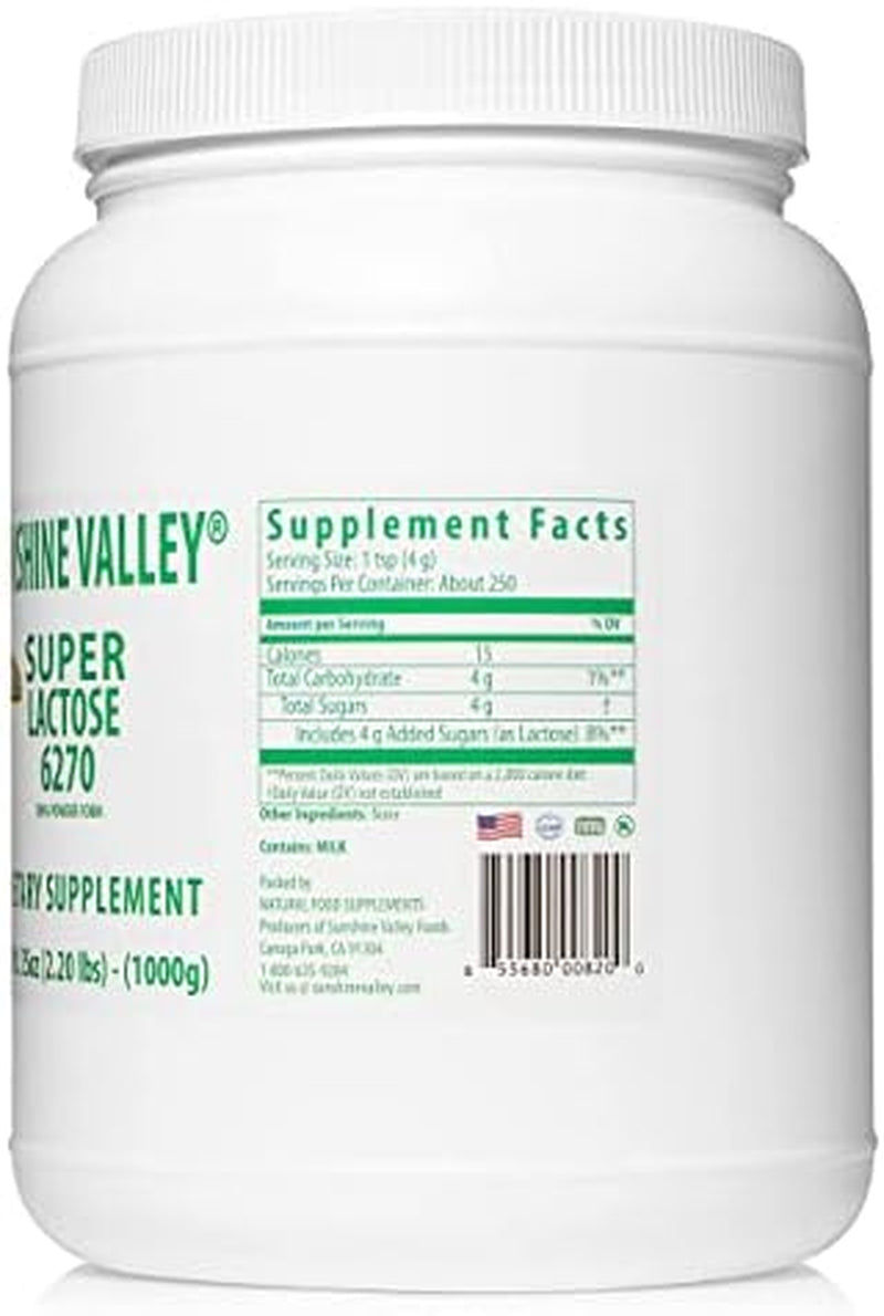 ® Super Lactose Powder Sugar—Natural Food Stabilizer—Lactose Homebrew in Beer Making—Low Carb Sugar Replacement—Healthy Sweeteners Cooking/Baking, Sugar Powder Filler 35 Ounce