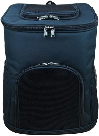 Pet Square Backpack,Privacy-Focused Pet Carrier Backpack for Secret Adventures Cat and Dog Outgoing Bag Pet Travel Portable Bag Dog Bag Cat Carrier Bag (Black, M:38X29X42CM/15"X11.4"X16.5")