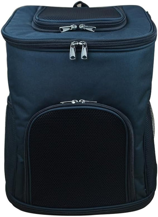 Pet Square Backpack,Privacy-Focused Pet Carrier Backpack for Secret Adventures Cat and Dog Outgoing Bag Pet Travel Portable Bag Dog Bag Cat Carrier Bag (Black, M:38X29X42CM/15"X11.4"X16.5")