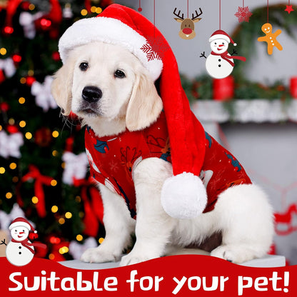 6 Pieces Holiday Dog Shirt Halloween Dog Clothes Thanksgiving Pet Clothes Seasonal Puppy Festival Vests Pet Shirts for Christmas(M (Fit 5-7Lbs))