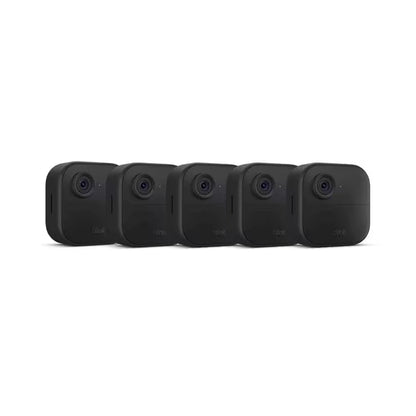 Outdoor 4-Wireless Battery Smart Home Security Camera System with 5-Cameras, up to 2-Year Battery Life (Black)