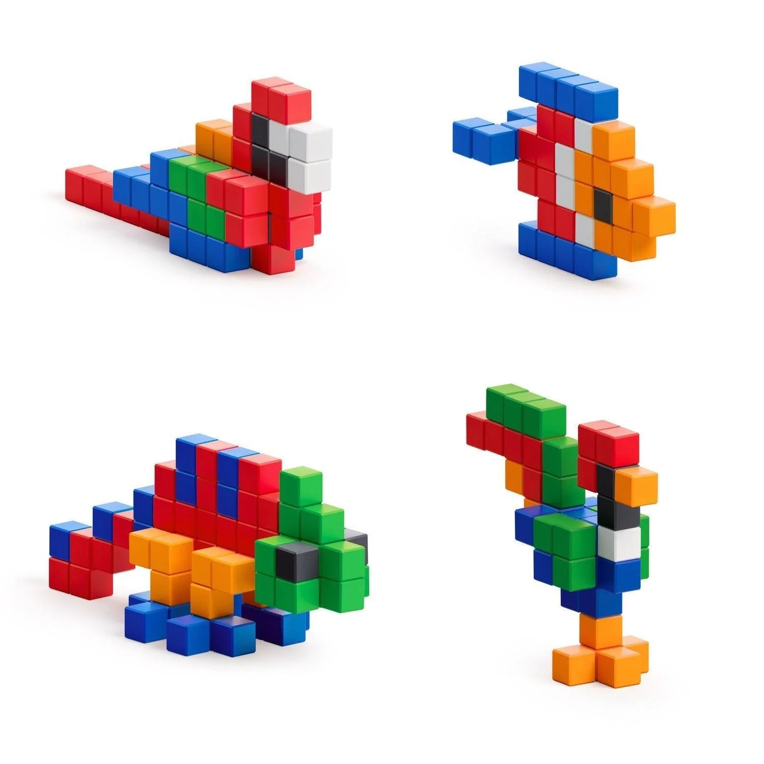 PIXIO Bright Animals 90 Magnetic Blocks in 6 Colors Free App