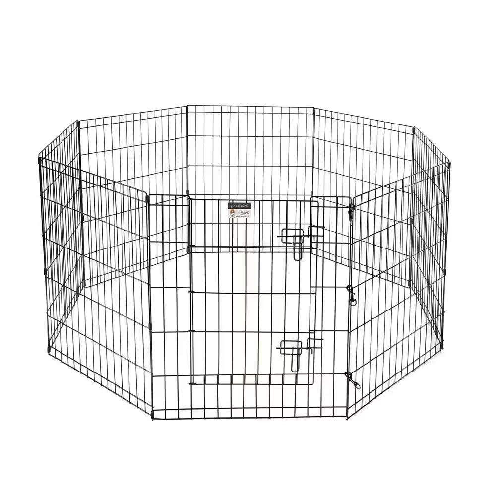 High 8-Panel Heavy Gauge Wire Convertible Indoor/Outdoor Pet Playpen