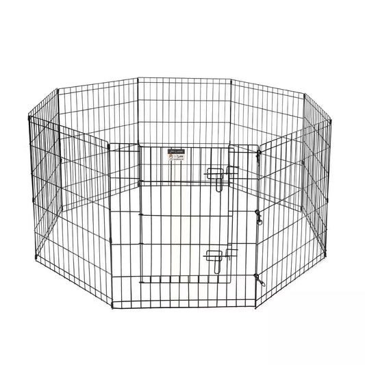 High 8-Panel Heavy Gauge Wire Convertible Indoor/Outdoor Pet Playpen
