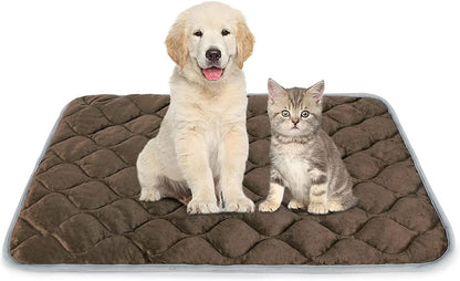 Self-Warming Cat Bed and Dog Crate Pad - Thermal Pet Heating Mat
