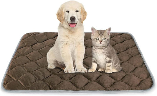 Self-Warming Cat Bed and Dog Crate Pad - Thermal Pet Heating Mat