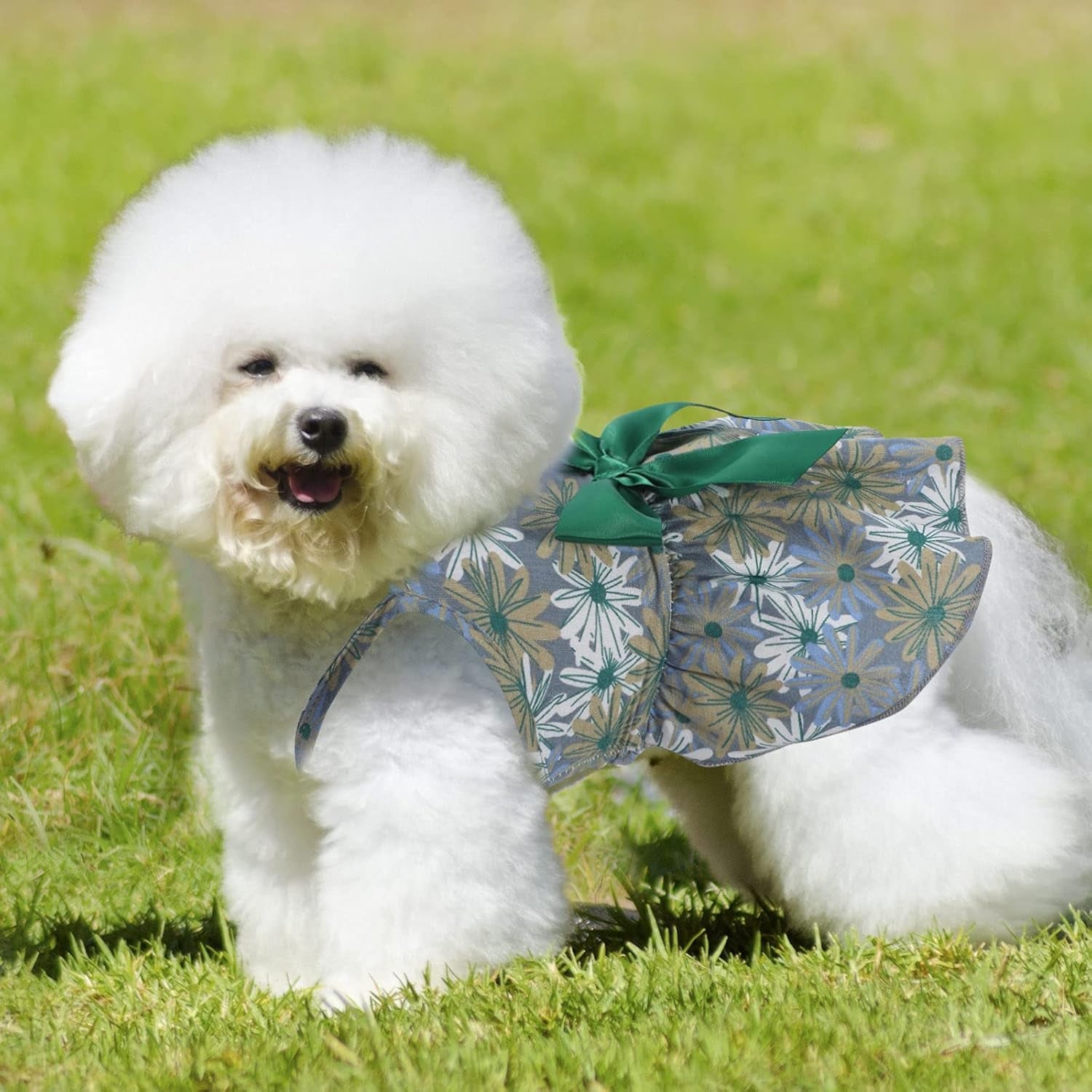6 Pcs Dog Dresses Girls Dog Clothes Floral Cute Princess Bowknot Puppy Dresses Pet Cat Clothes Skirts Rosette Summer Outfits Apparel for Chihuahua Yorkies Female Small Cat Pets Kitten(S)