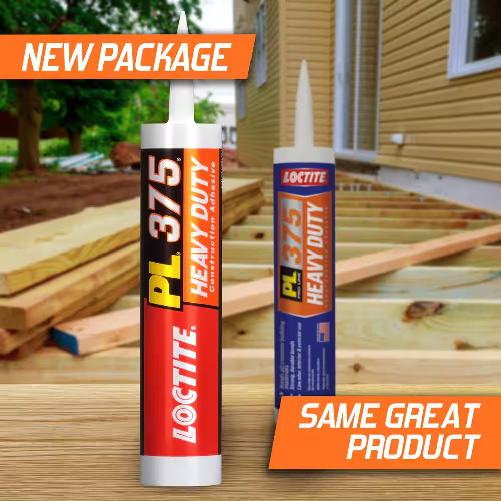 PL 375 Heavy Duty 10 Oz. Latex Construction Adhesive White Cartridge (Each)