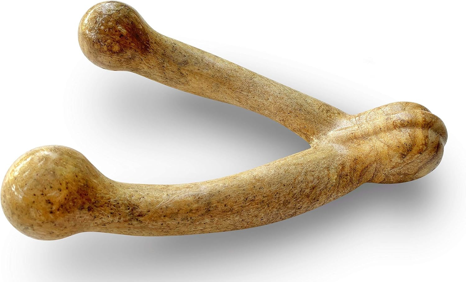 Wishbone Barkbone - Nylon Chew Toy for Aggressive Chewers - Peanut Butter Flavor - 6.75"