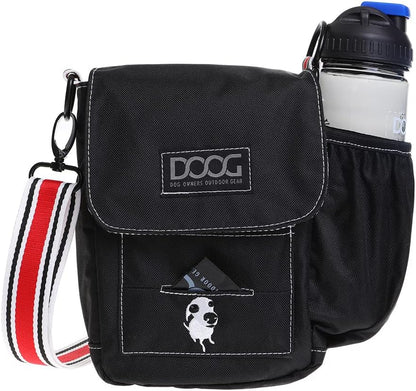 Walkie Bag - Adjustable Dog Treat Pouch Shoulder Bag with Poo Bag & Water Bottle Compartments - Comfort Fit for Everyday Use