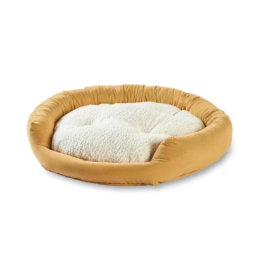 Murphy Large Buttercream Donut Dog Bed
