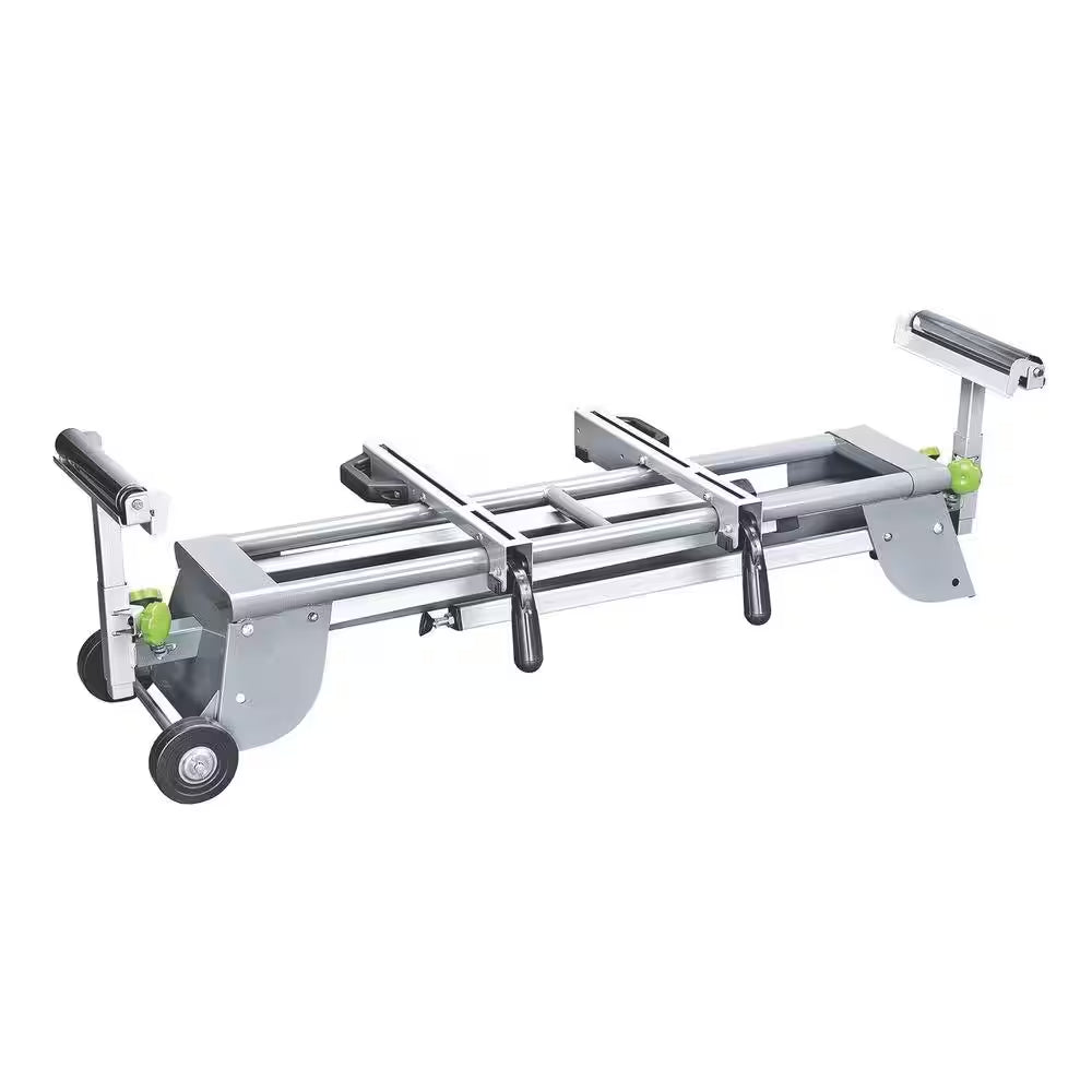 Universal Heavy-Duty Folding Miter Saw Stand with Mounting Brackets, Wheels and All-Steel Construction