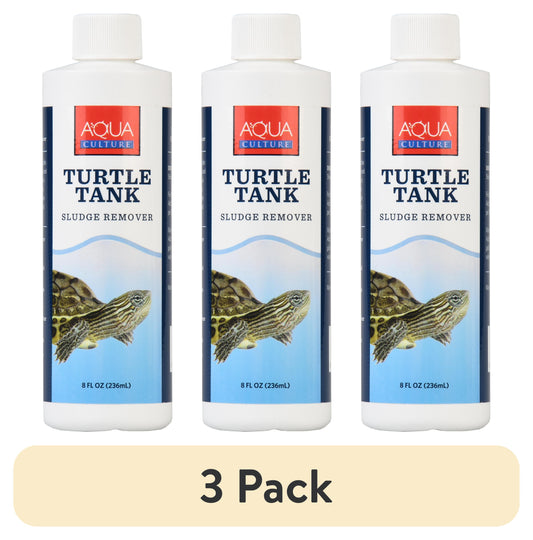 (3 Pack)  Turtle Tank Sludge Remover, 8 Fl Oz.