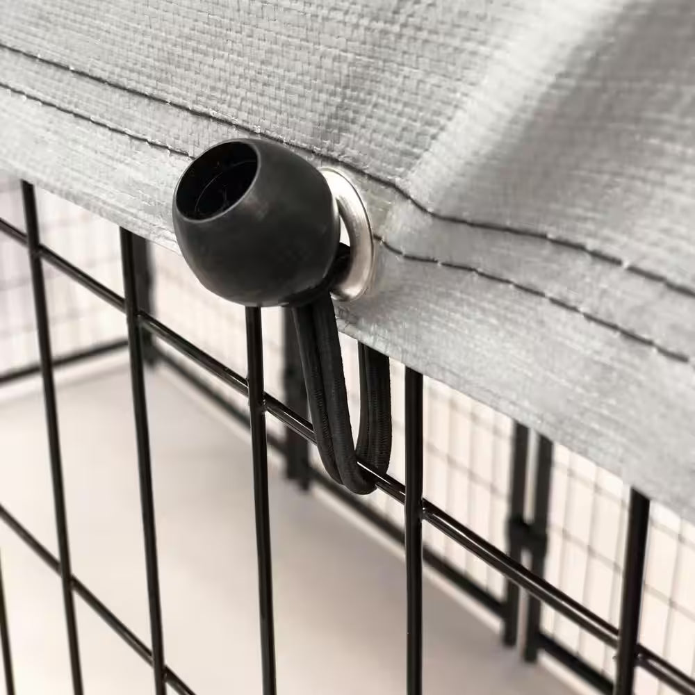 6 Ft. X 4 Ft. X 6 Ft. Welded Wire Dog Fence Kennel Kit