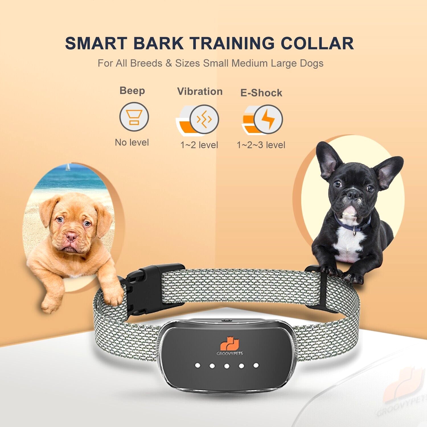 Smart Auto anti Bark Dog Collar Intelligent Waterproof Barking Terminator Device