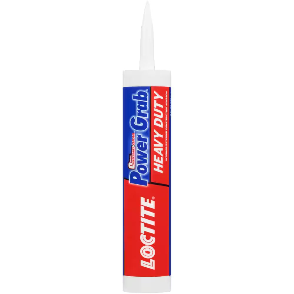 Power Grab Heavy-Duty Instant Grab 9 Oz. Latex Construction Adhesive White Cartridge (12-Pack)