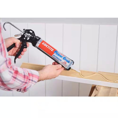 Power Grab Ultimate Instant Grab 9 Oz. SMP Construction Adhesive Crystal Clear Cartridge