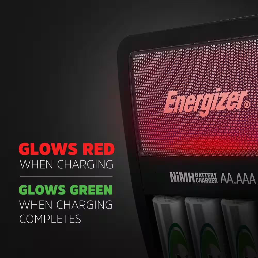 Recharge Value Charger for Nimh Rechargeable AA and AAA Batteries