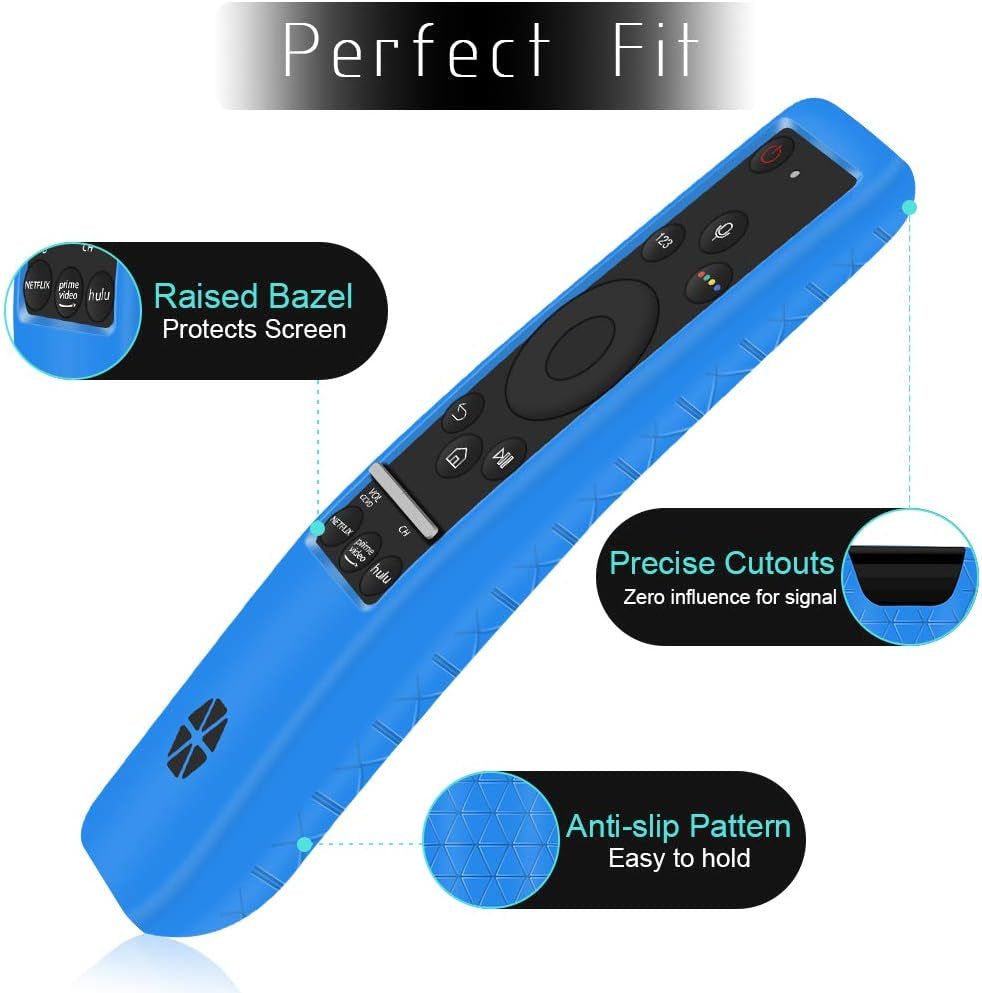 Samsung Smart TV Remote Case - BN59 Series, Silicone Holder with Thicken Layer, Shockproof, Blue