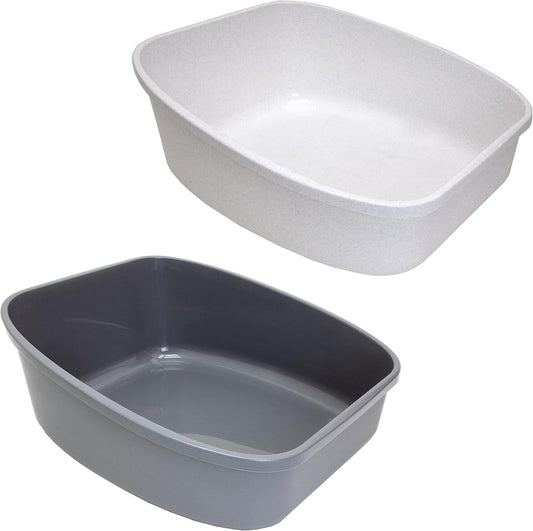 Cat Scratching, Cat Non-Stick Litter Scoop, Cat Litter, Cat Litter Box Kit, Corrugate Cat Scratch Pad, White (CM-10159)