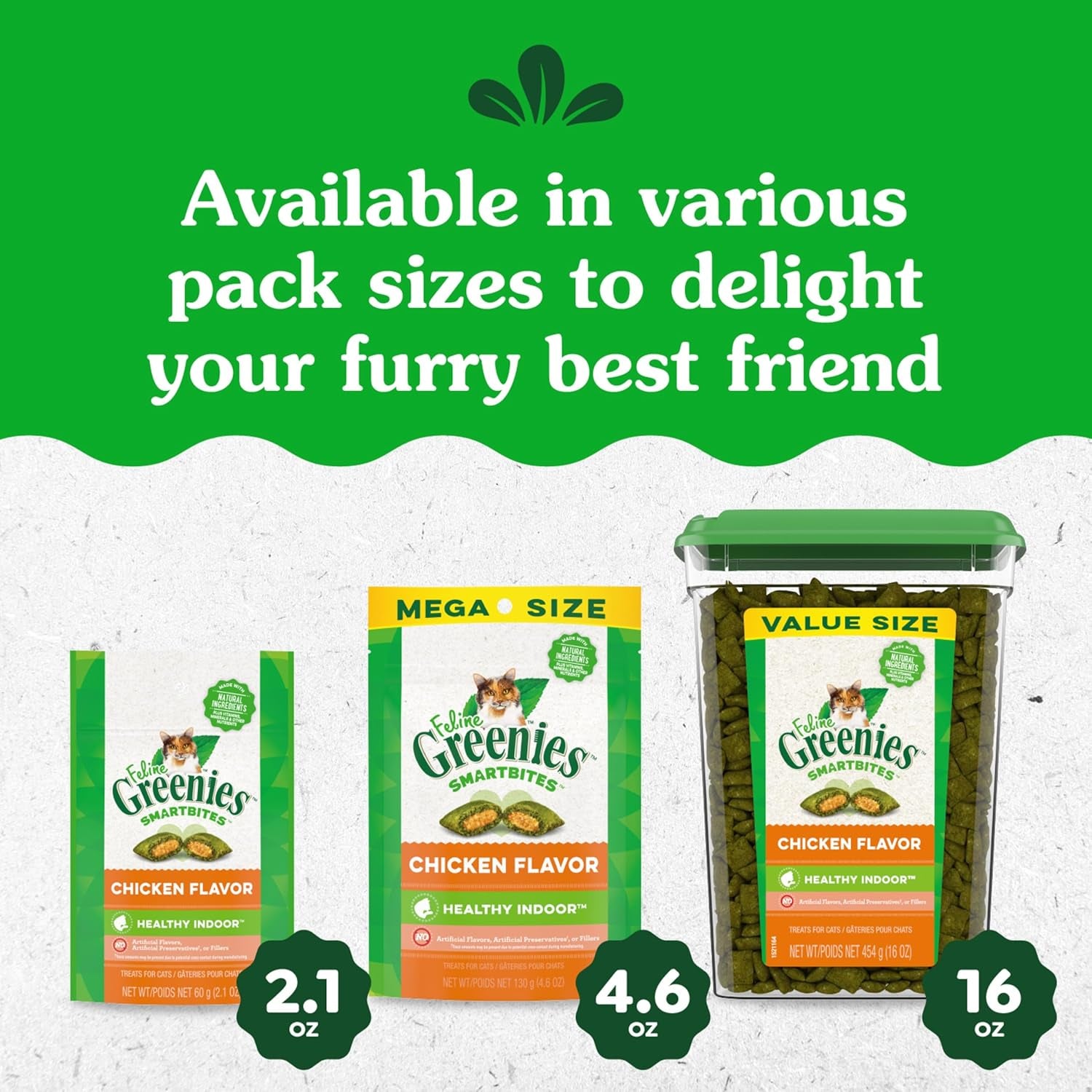 Feline Smartbites Hairball Control, Chicken Flavor, 16 Ounce