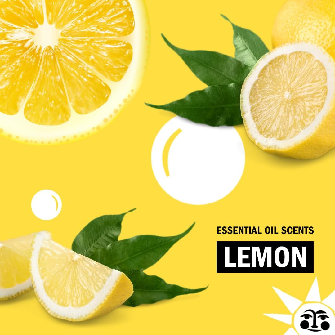 Oxygen Whitener | Powerful Bleach Alternative, Chlorine Free & Color Safe | Brightens Whites and Removes Stains (Pure Lemon Essential Oil - 79 Oz)