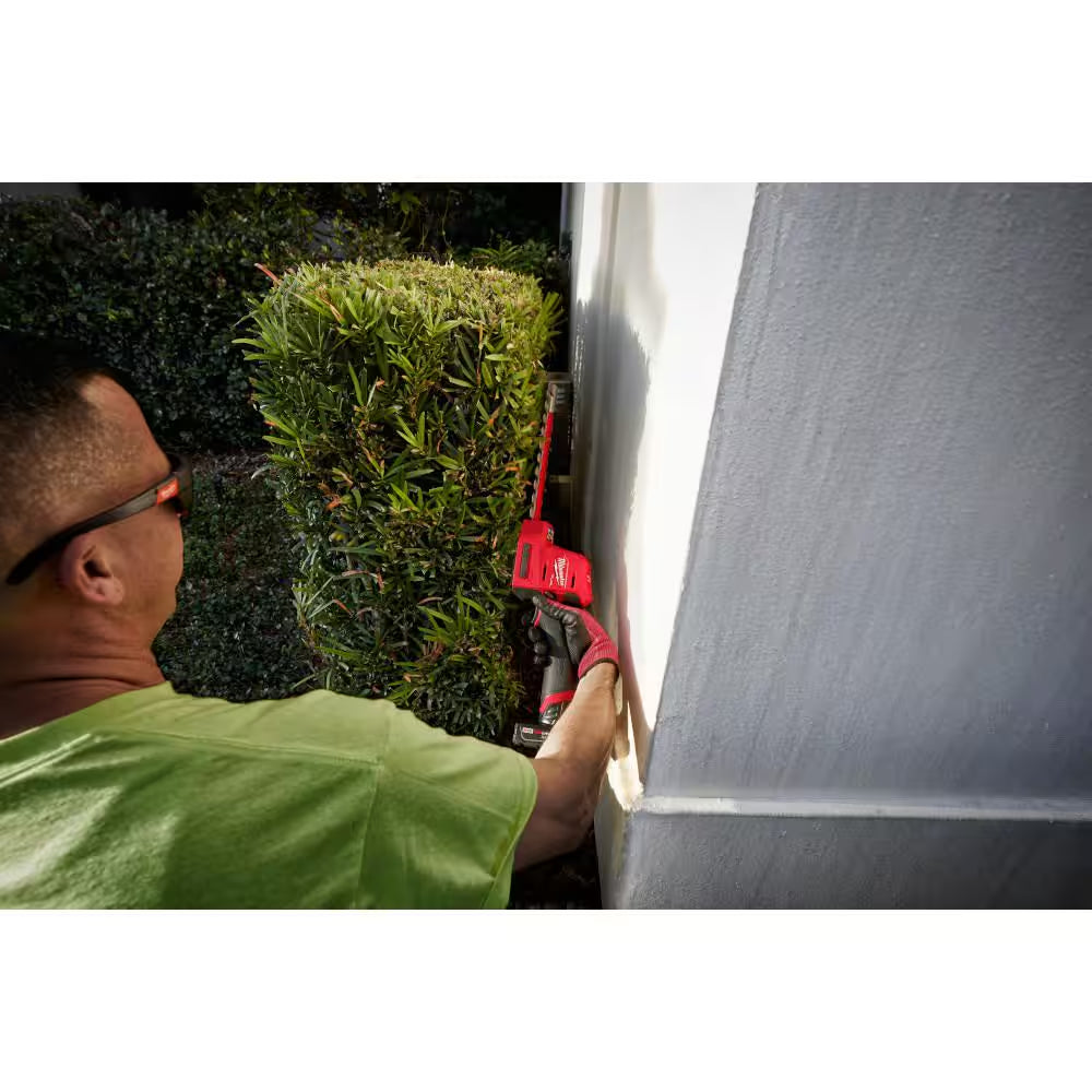 M12 FUEL 8 In. 12V Lithium-Ion Brushless Cordless Hedge Trimmer Kit with 6.0Ah and 4.0Ah Battery and Charger