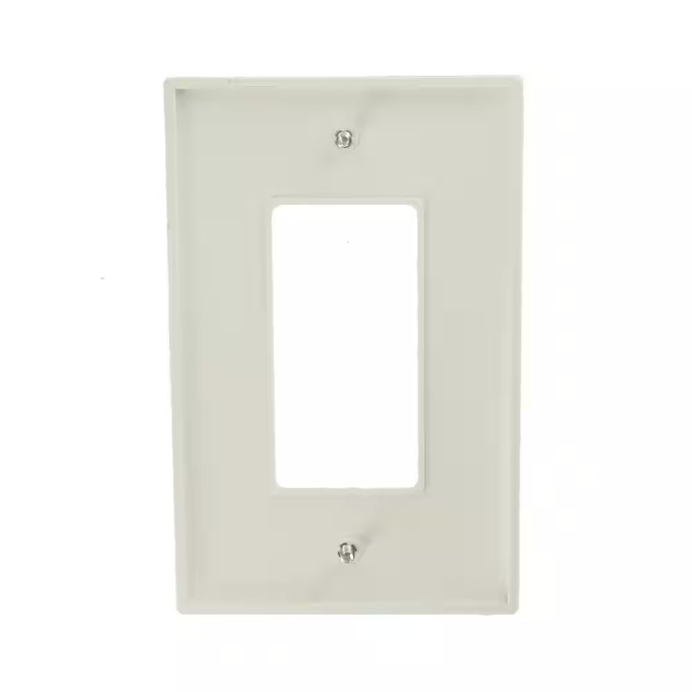 1-Gang White Decora/Rocker Nylon Midway/Midsize Wall Plate (1-Pack) PJ26-W