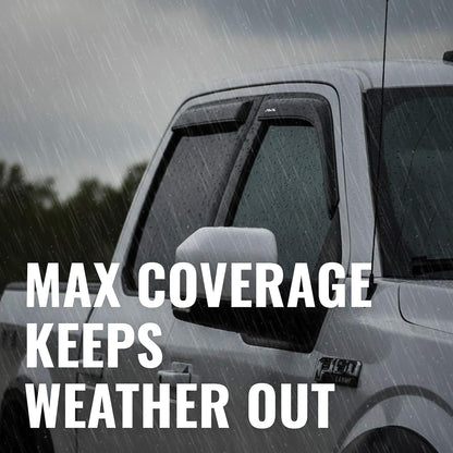 [] outside Mount Rain Guards for 2008 - 2020 Dodge Journey | Window Vent Visors, 4 Pcs. - Smoke | 94072