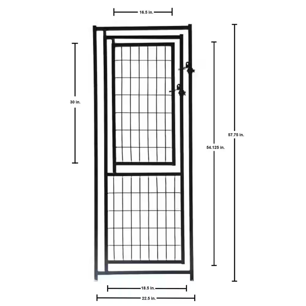 4 Ft. X 8 Ft. X 6 Ft. Welded Wire Dog Fence Kennel Kit